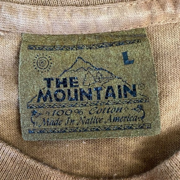 Vintage 1997 The Mountain Bald Eagle Graphic Shirt Men's Large Brown Tye-Die Tee - Picture 8 of 12